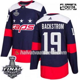 Lasten NHL Washington Capitals Pelipaita Nicklas Backstrom 19 2018 Stanley Cup Final Patch Adidas Stadium Series Authentic